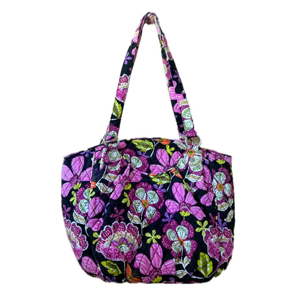 Vera Bradley Pirouette Pink Large Shoulder Bag Tote w/ Wallet Outlet Exclusive